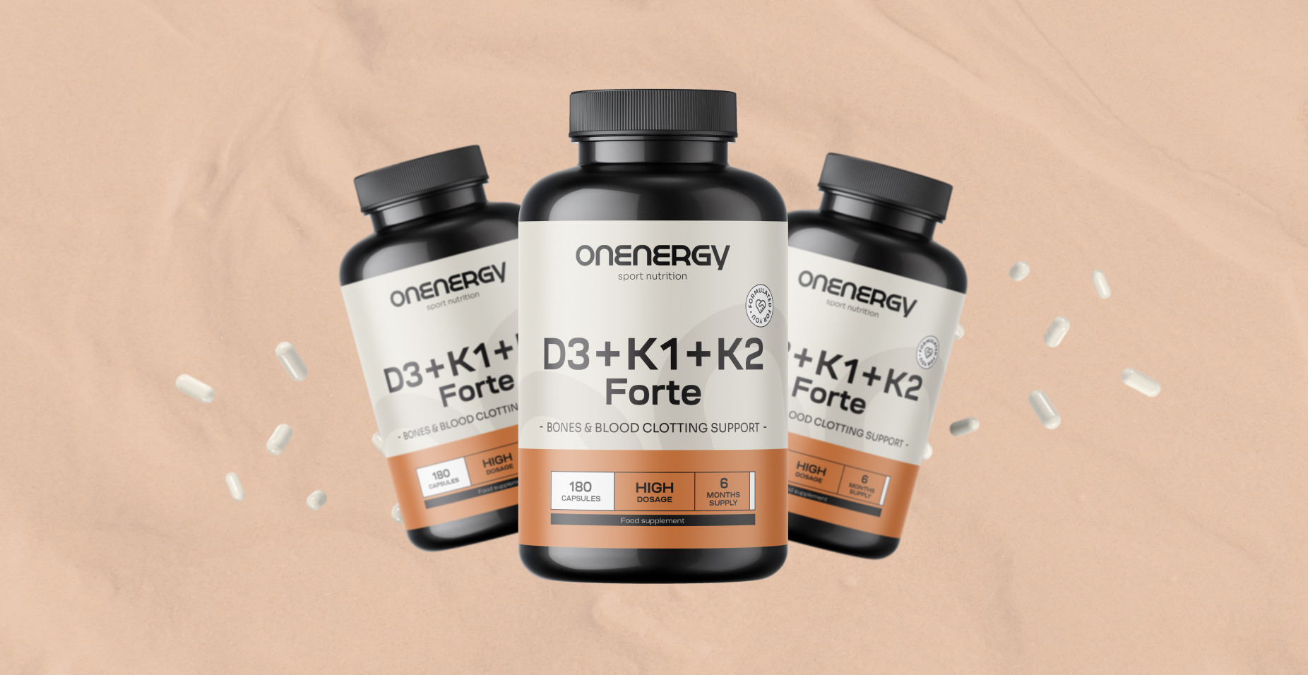 Vitamina D3 + K1 + K2 FORTE