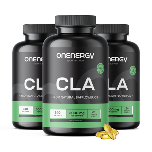 3x CLA 3000 mg – ácido linoleico conjugado, en total 720 cápsulas blandas