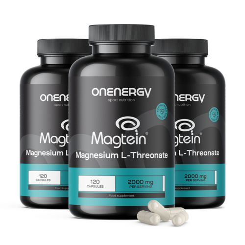 3x Magnesio L-treonato Magtein® 2000 mg, en total 360 cápsulas