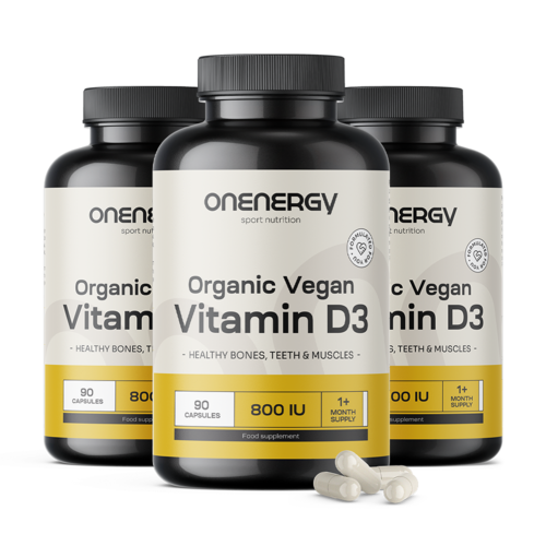 3x BIO Vitamina D3 vegana, en total 270 cápsulas