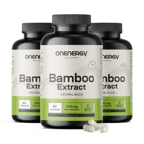 3x Extracto de bambú 15:1 – silicio natural, en total 180 cápsulas