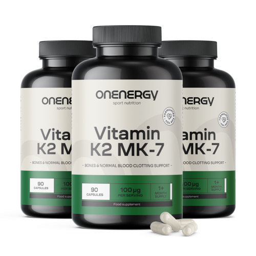 3x Vitamina K2 MK-7, en total 270 cápsulas
