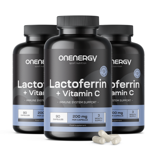 3x Lactoferrina 200 mg, en total 270 cápsulas