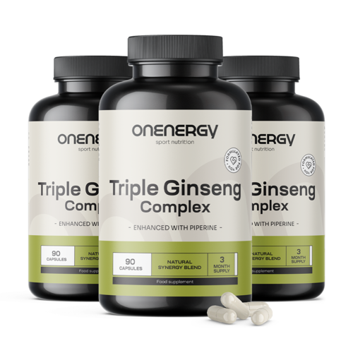 3x Complejo de triple ginseng, en total 270 cápsulas