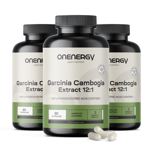 3x Garcinia cambogia – extracto 12:1, en total 270 cápsulas