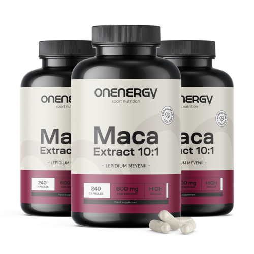 3x Maca – extracto 10:1, en total 720 cápsulas