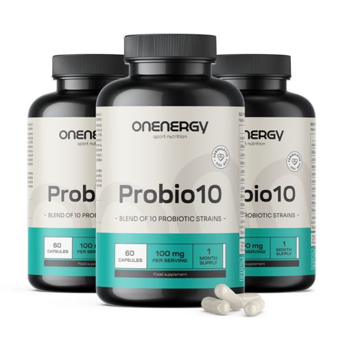 3x Probio10 – complejo de cultivos microbiológicos, en total 180 cápsulas