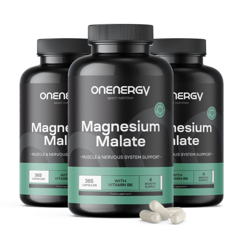 3x Malato de magnesio 2000 mg, en total 1095 cápsulas